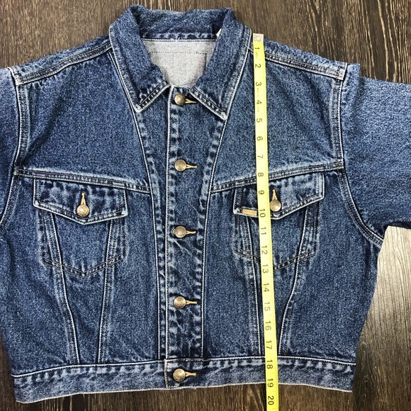 Vintage Lawman Cropped Denim Jacket - Picture 8 of 12